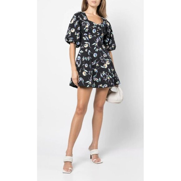 NWT Nicholas Lydia floral-print mini dress - Picture 3 of 10